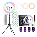 Aro De Luz 45 Cm Rgb Led Trípode Profesional con Control Remoto
