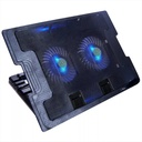 [CP002] BASE REFRIGERANTE Portatil 2 Ventiladores Plegable Negro MOD:638A