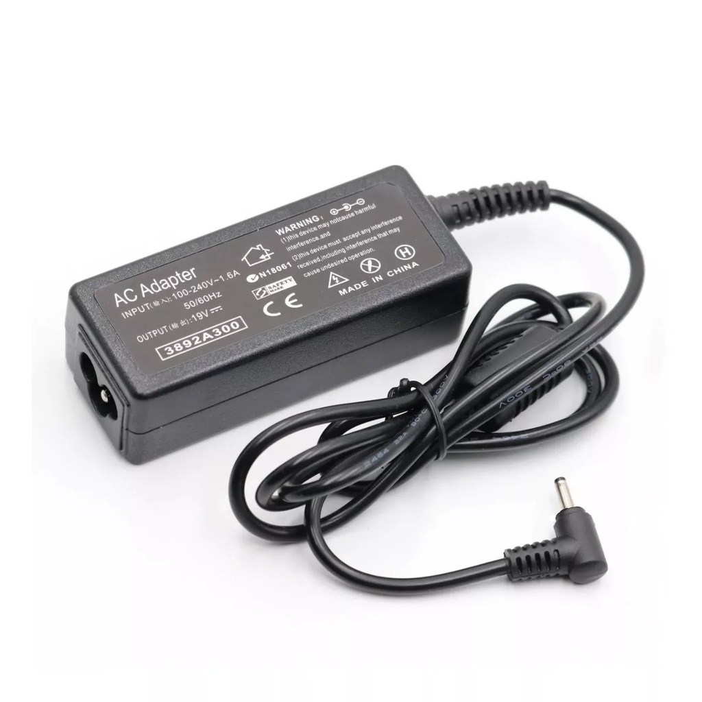 CARGADOR PORTATIL ACER 19v 3.42A 2.37A PUNTA FINA 3.0x1.1mm HOMOLOGADO