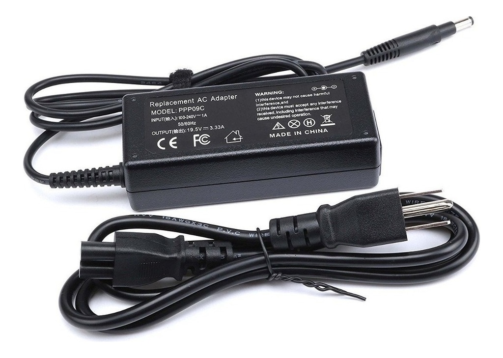 CARGADOR PORTATIL HP SPECTRA 19.5V 3.33 AMP 4.8*1.7MM HOMOLOGADO