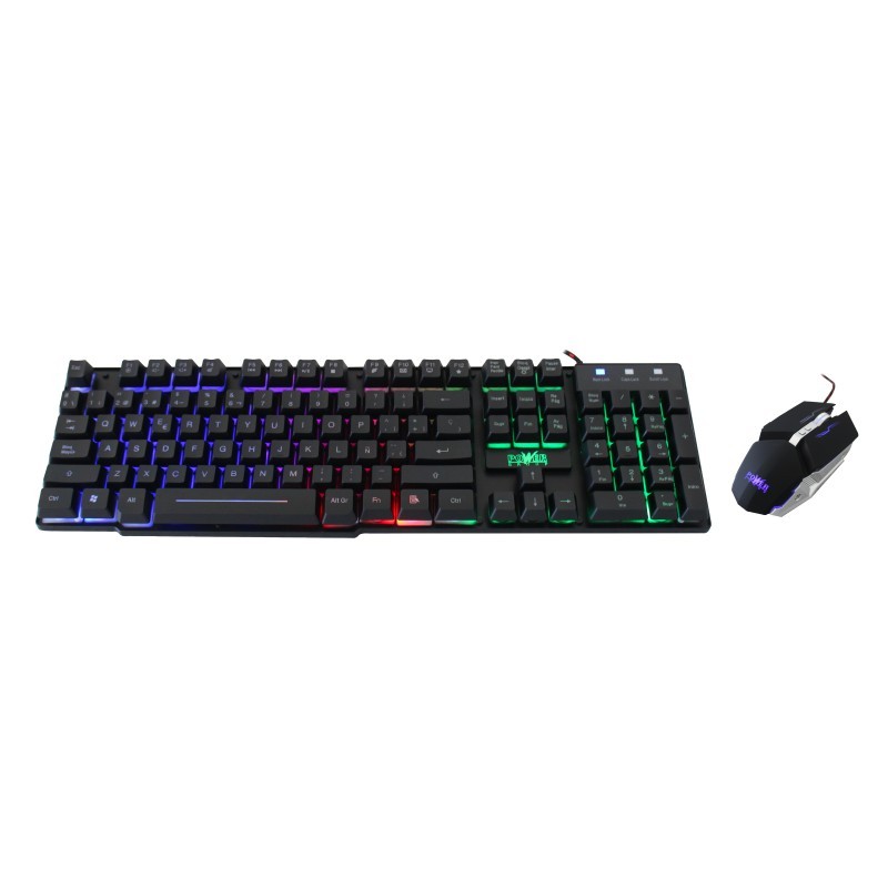 Combo Teclado y Mouse Gamer RGB Retroiluminado Modelo:GC-801 Power Group