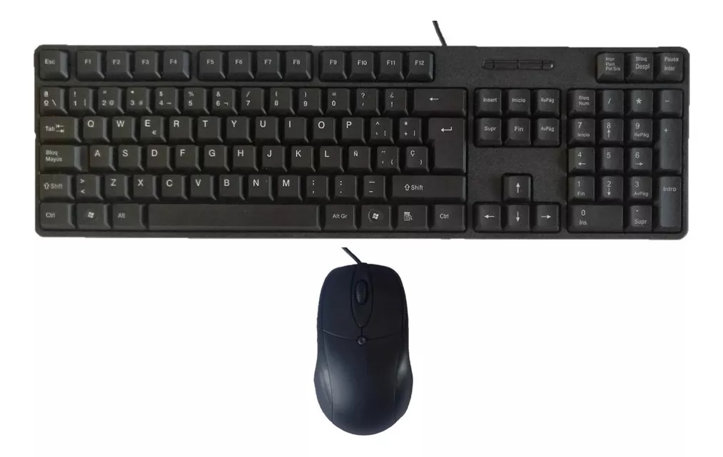 Combo Teclado y Mouse H8810 Económico Alámbrico