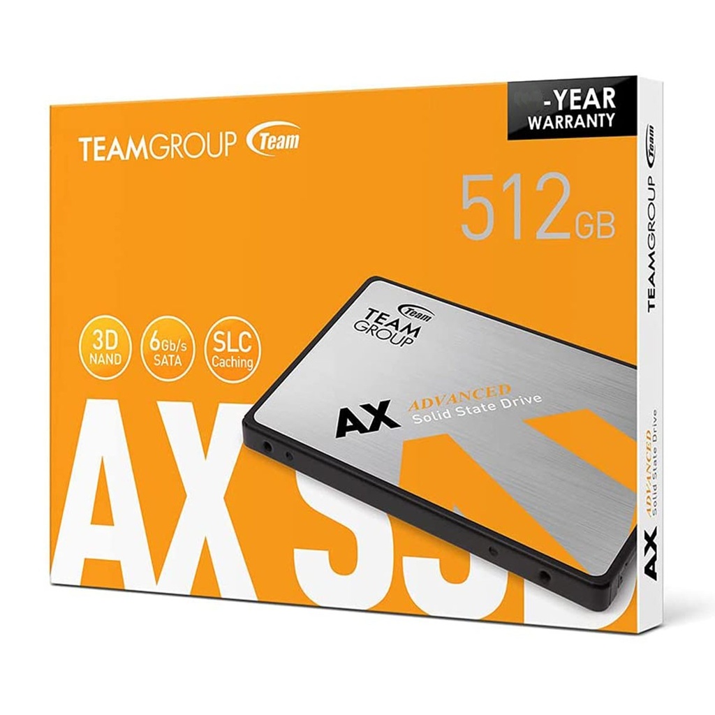 Disco SSD 512GB Teamgroup AX2 3D Nand SLC