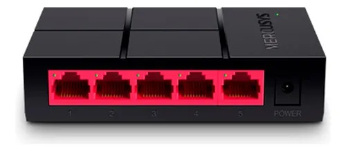 [MS105G] Switch Mercusys Ms105g De Escritorio 5 Puertos 10/100/1000 Gigabit