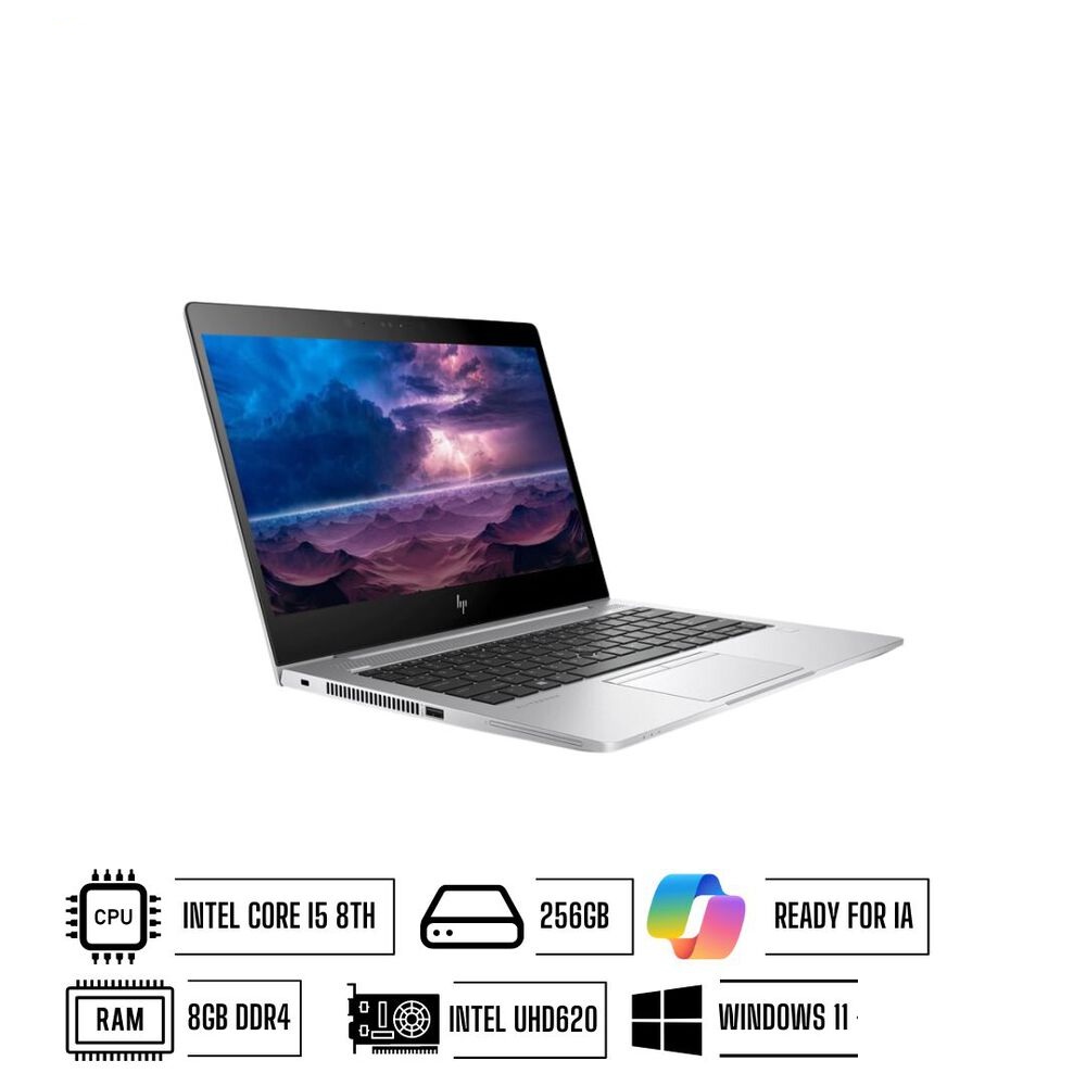 PORTATIL HP ELTIBOOK 840 G6 INTEL CORE i5-8265U RAM DDR4 8GB SOLIDO 256GB 14 PULG WINDOWS 11 PRO