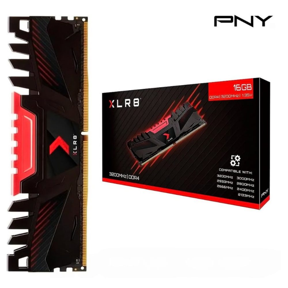 [PNY33] RAM PC DDR4 16GB 3200MHZ PNY XLR8 BLINDADA