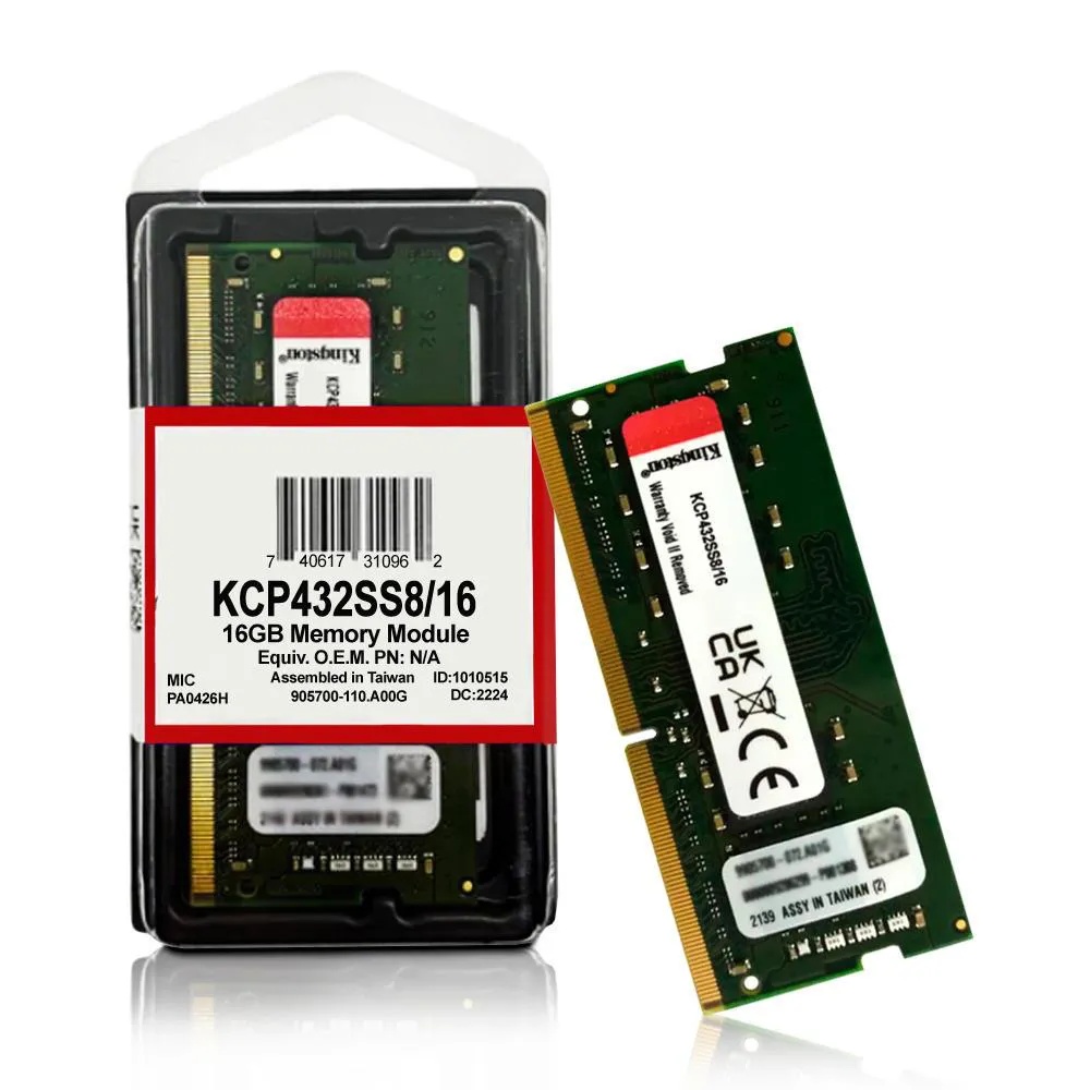 [KIN562] RAM PORTATIL DDR4 16GB 3200MHZ KINGSTON MODELO: KCP432SS8/16