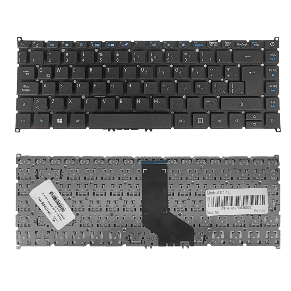 [A05102] TECLADO ACER ASPIRE 3 A314-33 A314-41 A514-51G 314-21 A514-51 A514-52 A514-53 A514-112.4 lbs TMP40-51 TMP40-51 CON POWER