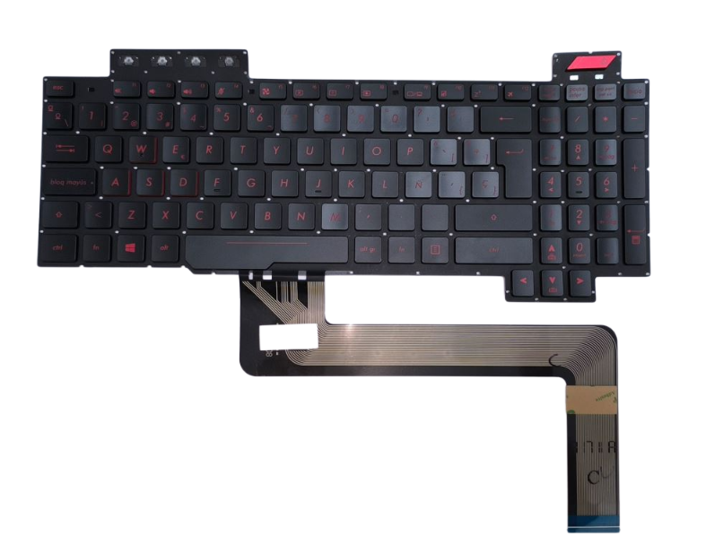 [A05346] TECLADO ASUS TUF FX503V / FX503VD / FX503VD-WH51 / FX503VM / FX503VM-EH73 / FX63V / FX63VM / FX63VD TECLAS ROJAS