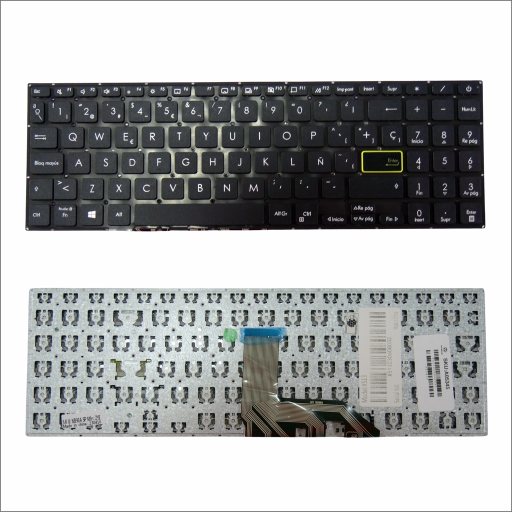 TECLADO ASUS X513 S533 K513 D513 M513ua VivoBook15 S533 M5600IA E510