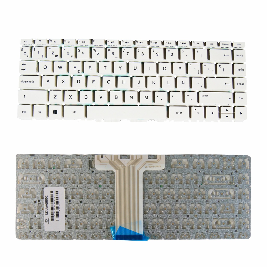 TECLADO HP 14-BS 14-BP 14-BW 14-CF 14-CK 14-BK  BLANCO