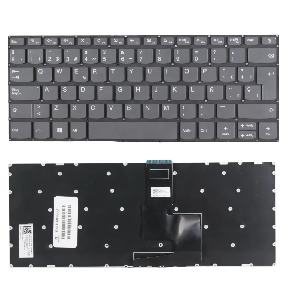 [A05600] TECLADO LENOVO IDEAPAD 320-14ISK 320S-14IKB - 520S-14IKB- S145-14API COLOR GRIS