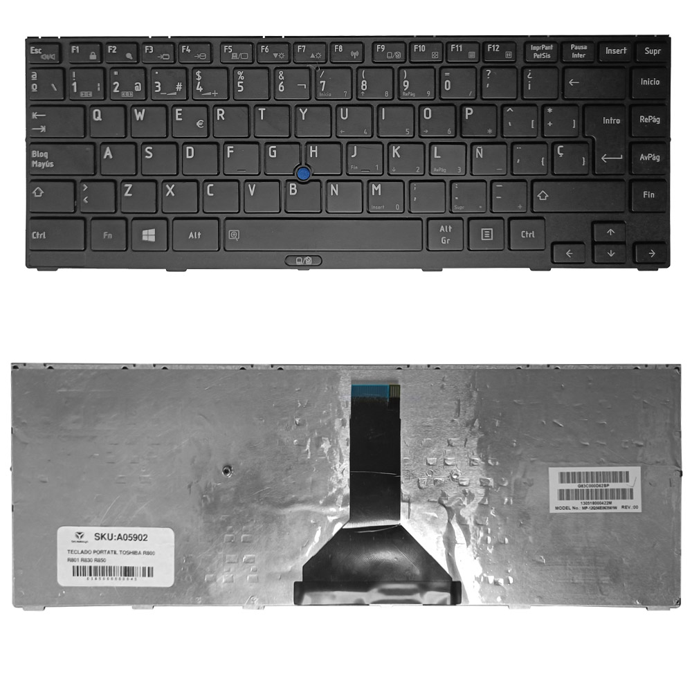 TECLADO PORTATIL TOSHIBA R800 R801 R830 R850 T01B