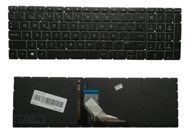 TECLADO HP 15-CW 15-CC 15-DA 15-CB 15-DY 15-CD 15-DB 15-BR 15-CX NEGRO RETROILUMINADO