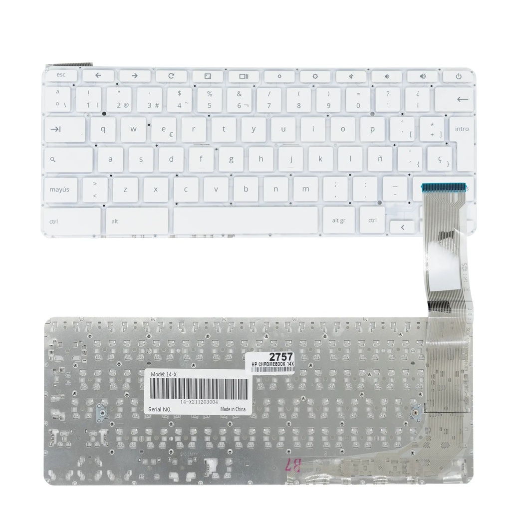 Teclado Portátil HP 14-P000 / 14-P010NR 14-x000 14-x000na 14-x001tu 14-Q  BLANCO