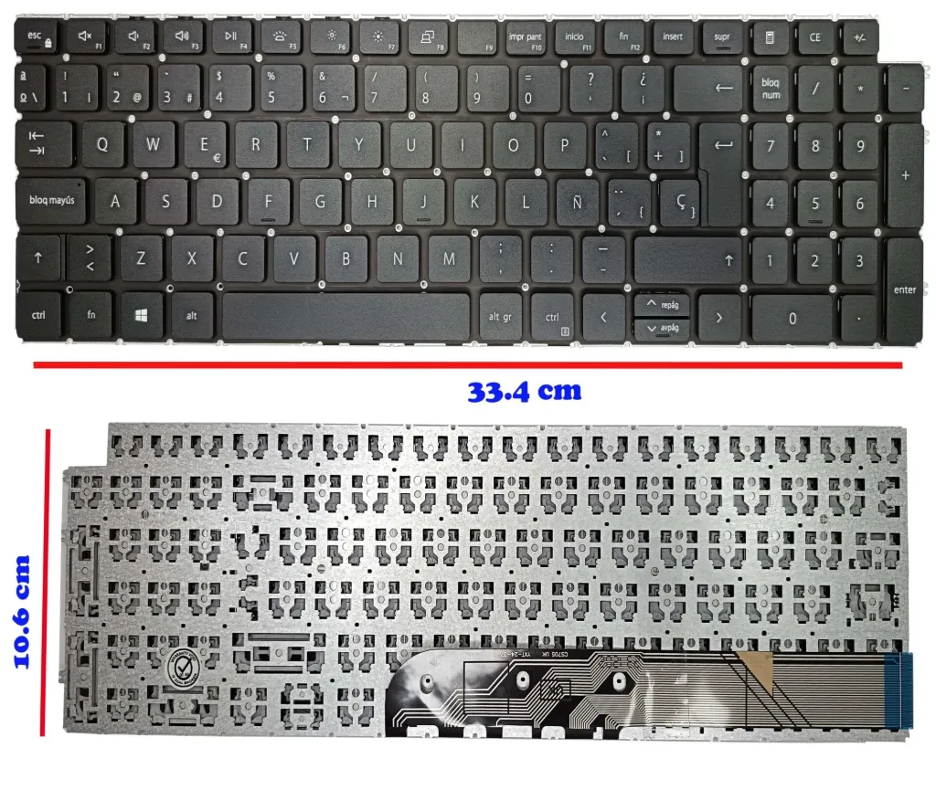 Teclado Dell Inspiron 15  3511 3515 15 5515 7510 16 7610 Latitude 3520 3530 3540 Vostro 3520 5510 5515 7510 766 52