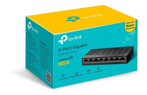 Tp-link Ls1008g Switch Escritorio Litewave 8 Puertos Gigabit