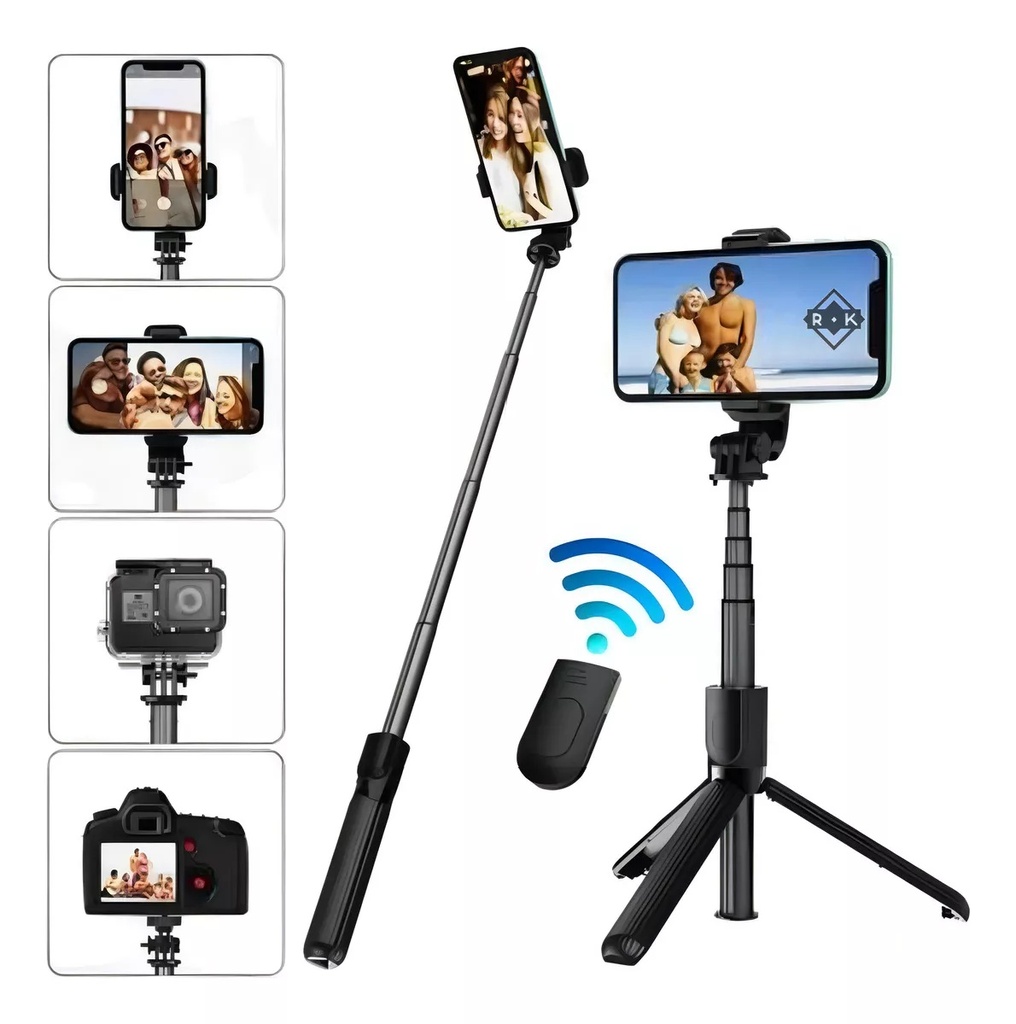 Tripode Para Celular Selfies Negro