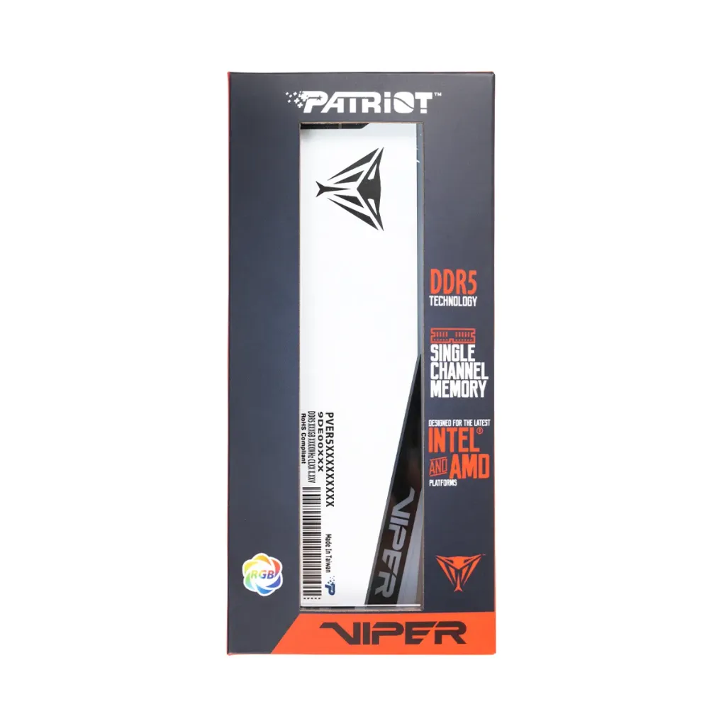 RAM PC DDR5 16GB 6000Mhz PATRIOT VIPER BLANCA