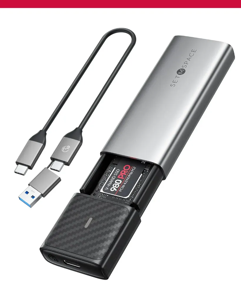 ENCLOSURE M2 NVMe y SATA SETMSPACE