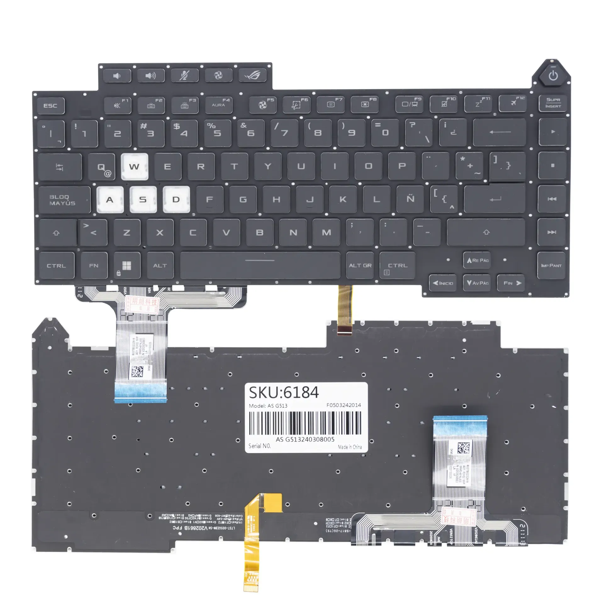 TECLADO ASUS ROG STRIX G15 G513 G513Q G513QM G513QY G533