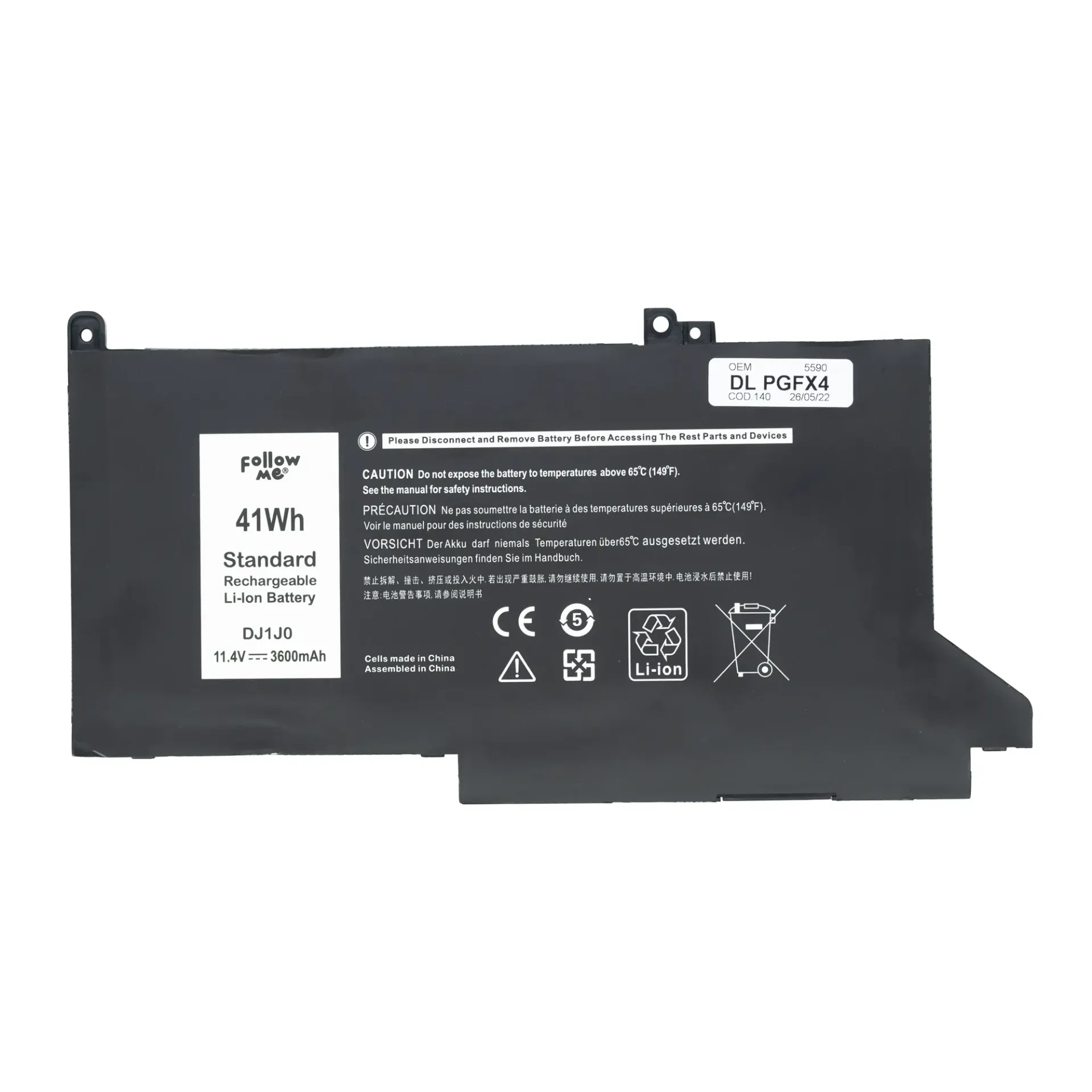 Batería para Portátil Dell Latitude 7280 7290 PGFX4