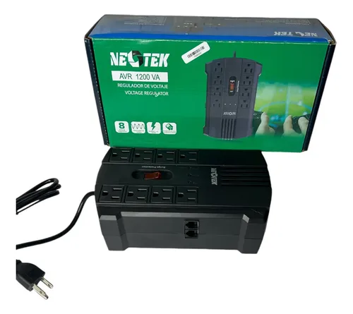 REGULADOR NEOTEK 1200 VA /600W 8 PUESTOS