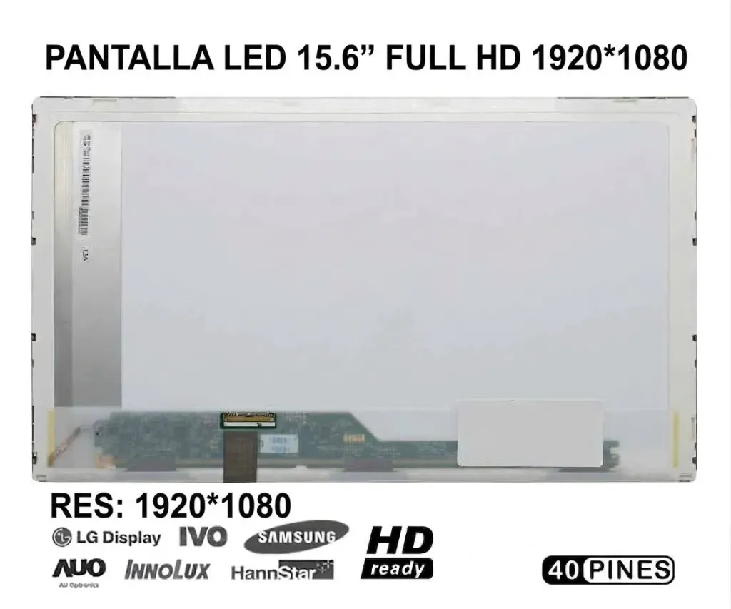 [A01088] PANTALLA PORTATIL LED 15.6 PUL 40 PINES NORMAL FULL HD