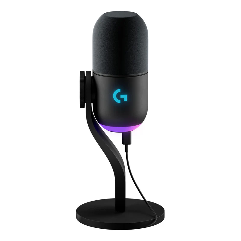 Micrófono Usb Gamer Dinámico Rgb Lightsync Logitech Yeti Gx