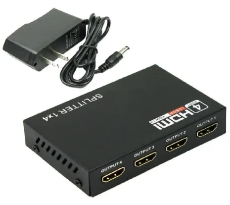 Splitter Hdmi 1X4 - 1 Entrada 4 Salidas