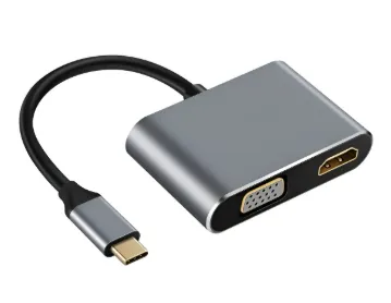 [HU54] Convertidor Tipo C A HDMI-VGA-USB 3.0 Y C Tipo C 4 En 1