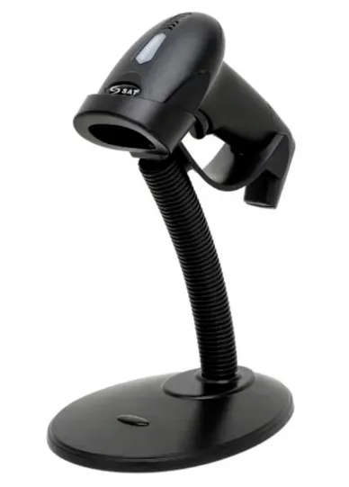 [ALD101] LECTOR PISTOLA CODIGO DE BARRAS SAT LD101R+1 CON SOPORTE