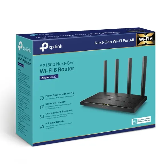 Router Wi-Fi 6 AX1500 TP-LINK