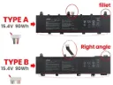 BATERIA ASUS TUF A15A A17 FA506 FX506 FX556 GA551 GX550 ROG ZEPHYRUS FX766 MODLEO: C41N1906-1 CABLE LARO TIPO B