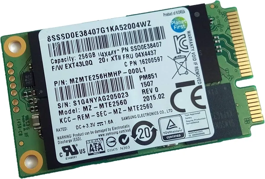 mSATA SSD 256gb Mini SATA OPENBOX