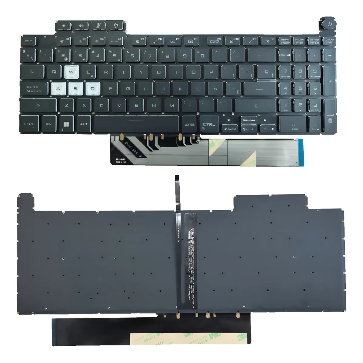 TECLADO ASUS TUF GAMING F15 Fa507 Fx507 Fx707 Fx517 TECLAS BLANCA