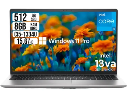 PORTATIL DELL PRO 15 ESSENTIAL INTEL CORE I5 1334U, RAM 8GB DDR4, SSD 512GB, 15,6" FHD WIN 11 PRO
