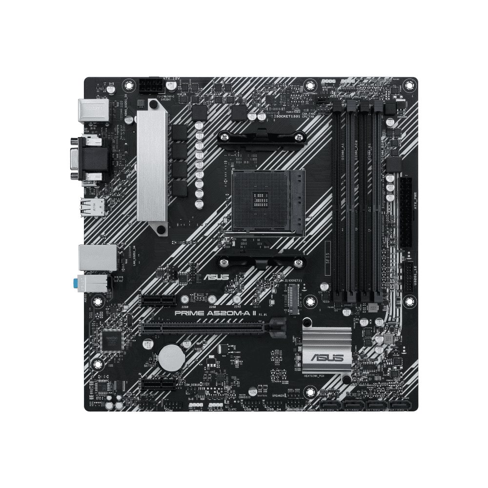 ASUS PRIME A520M-A II CSM MIC U3,2 A.V.R PCIEXP 4DDR4 RYZ