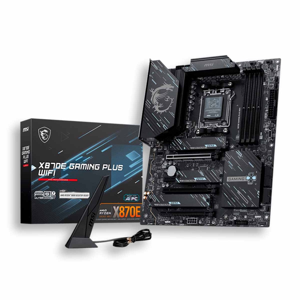 MSI X870E GAMING PLUS WIFI 4 GPU PCI 5,0 4DDR5 RYZ