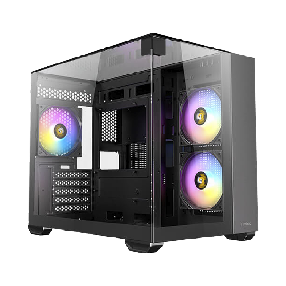 CAJA ANTEC CX600M TRIO VID. TEMP + 3 ARGB NEGRO