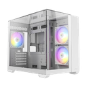 CAJA ANTEC CX600M TRIO VID. TEMP. + 3 ARGB BLANCO
