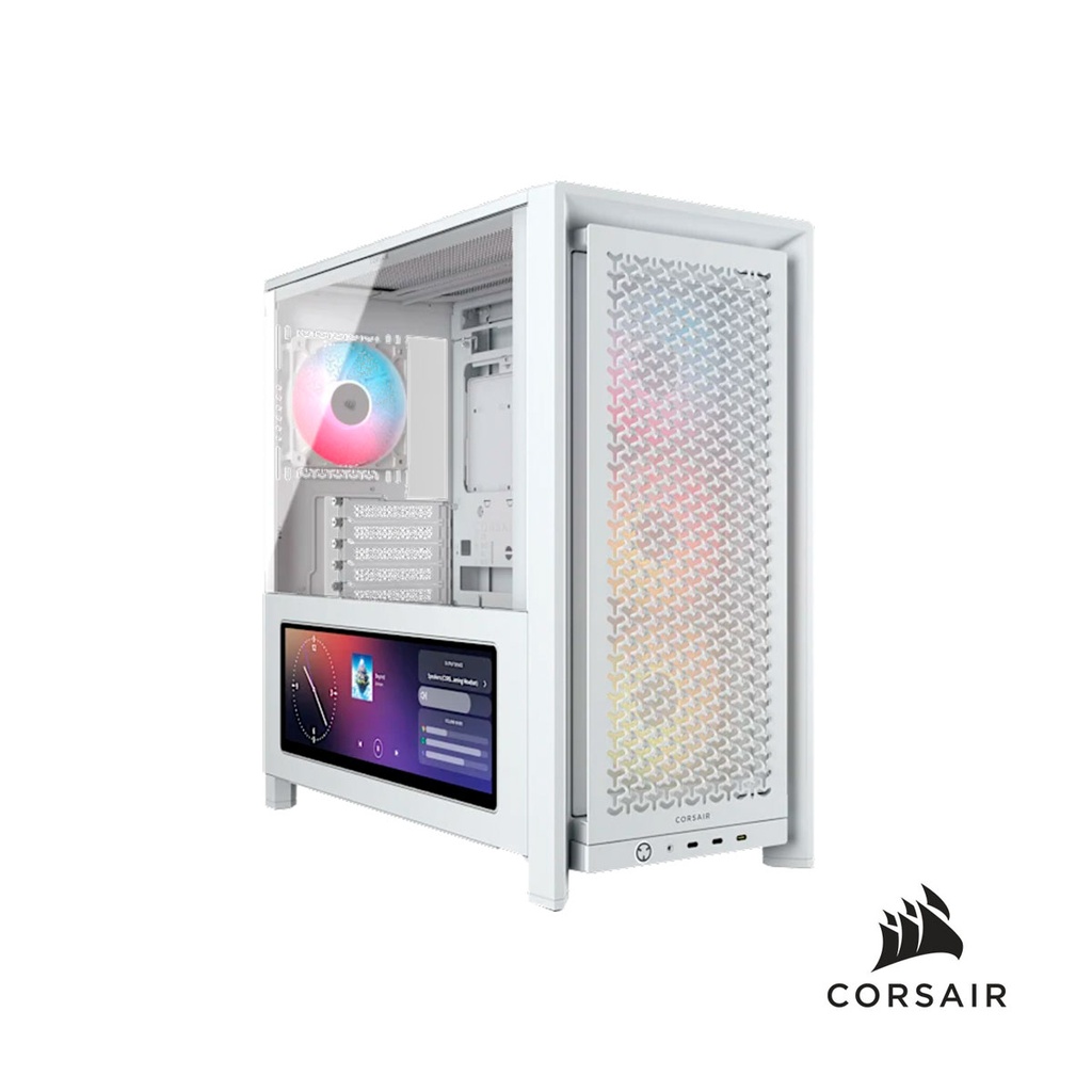 CAJA CORSAIR FRAME 4000D LCD RS V.T.+4 ARGB BLANCO PREMIUM