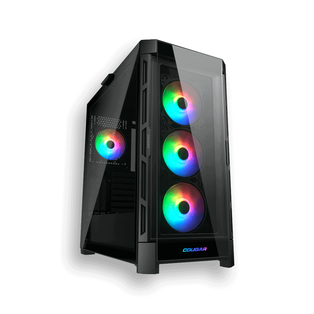 [SPE-16428] CAJA COUGAR DUOFACE PRO VIDRIO TEMPLADO + 4 FAN ARGB NEGRA