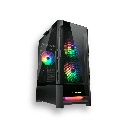 CAJA COUGAR DUOFACE VIDRIO TEMPLADO + 3 RGB NEGRA