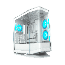 CAJA COUGAR FV270 VIDRIO TEMPLADO + 4 ARGB BLANCO+ BASE LUMINOSA