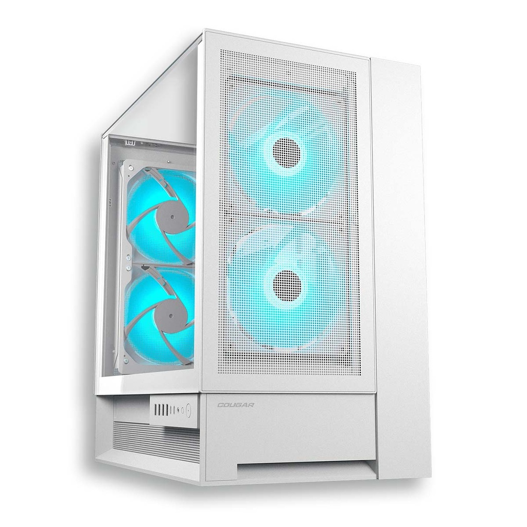CAJA COUGAR OMNYX VID. TEMP. + 4ARGB 160mm BLANCO