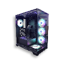 CAJA XPG INVADER X NEGRA VIDRIO TEMPLADO + 5 ARGB