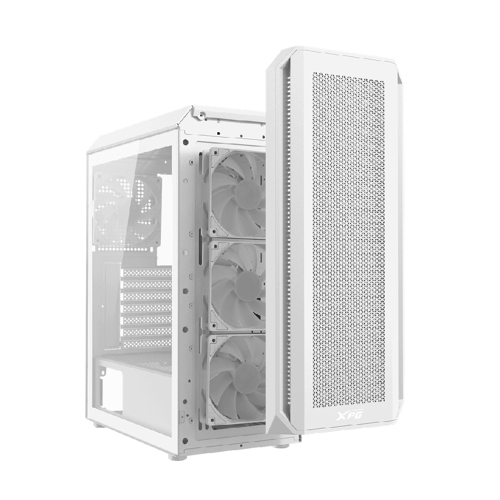 [SPE-16572] CAJA XPG VALOR AIR PLUS VID. TEMP + 4 ARGB BLANCO