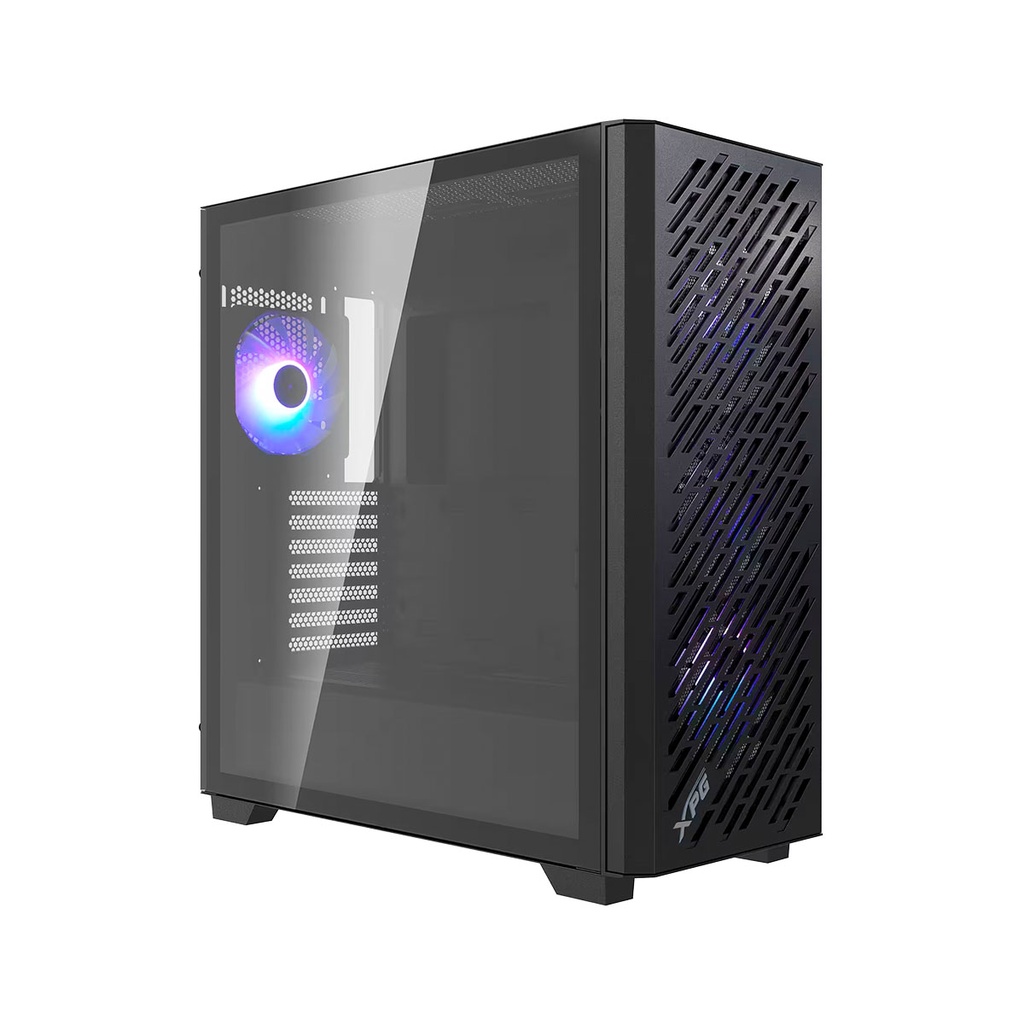 CAJA XPG VALOR AIR PRO VID. TEMP. + 4 ARGB NEGRO