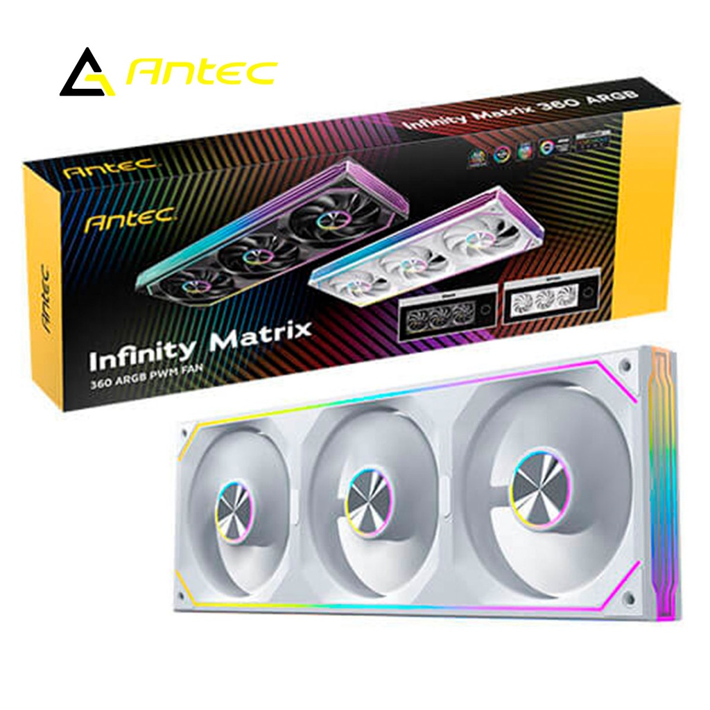 [SPE-26139] VENTILADORES 3en1 ANTEC INFINITY MATRIX BLANCO 360 ARGB